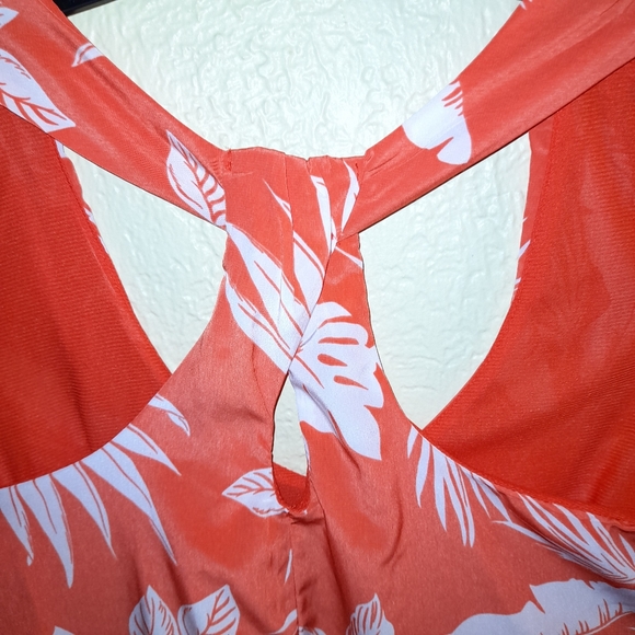 🔥🔥Old Navy Sundress Twisted back Orange Combo lined - Picture 7 of 8
